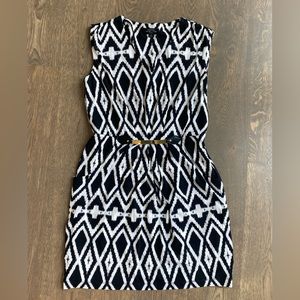 Black and white Tahari dress